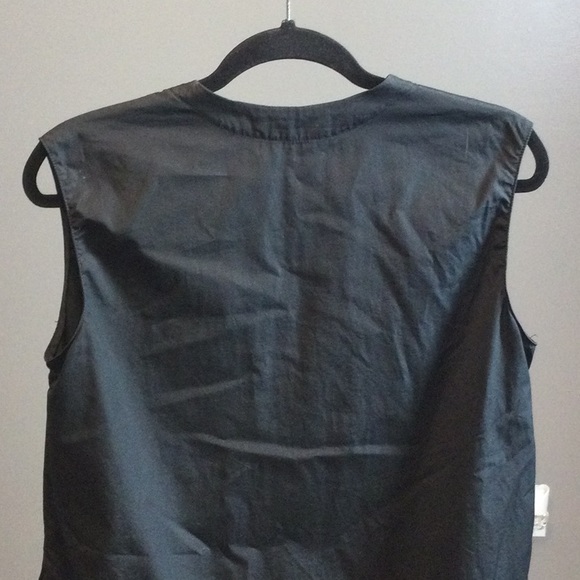 XS Mona Thalheimer Crew Neck black zipper tunic vest - Picture 6 of 16